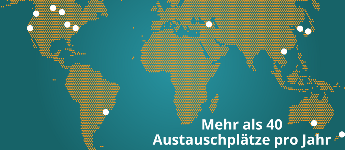 Karte Austauschplätze im Hochschulaustausch-Programm Karte Austauschplätze im Hochschulaustausch-Programm
